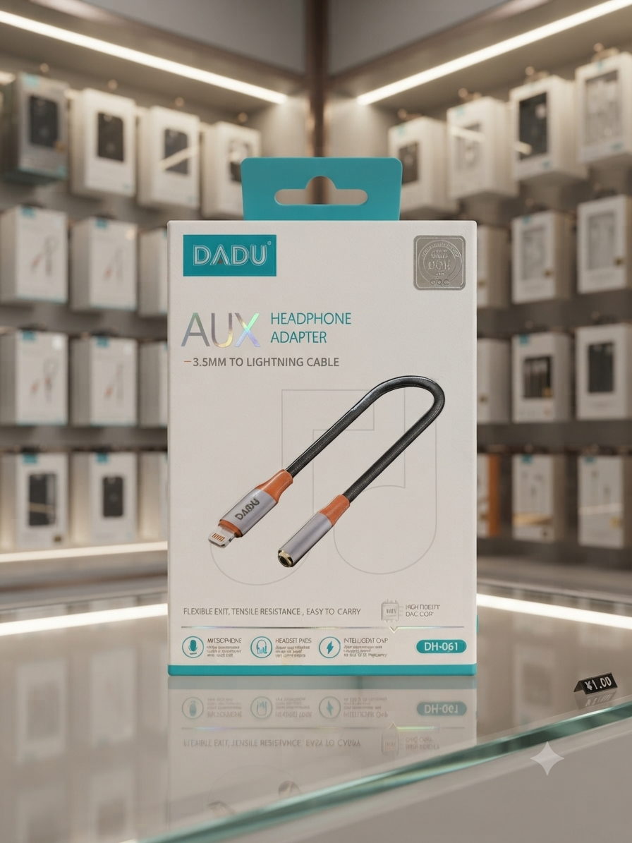 وصلة تحويل سماعات DADU AUX (من 3.5mm إلى Lightning) للايفون - موديل DH-061 من MT mobile